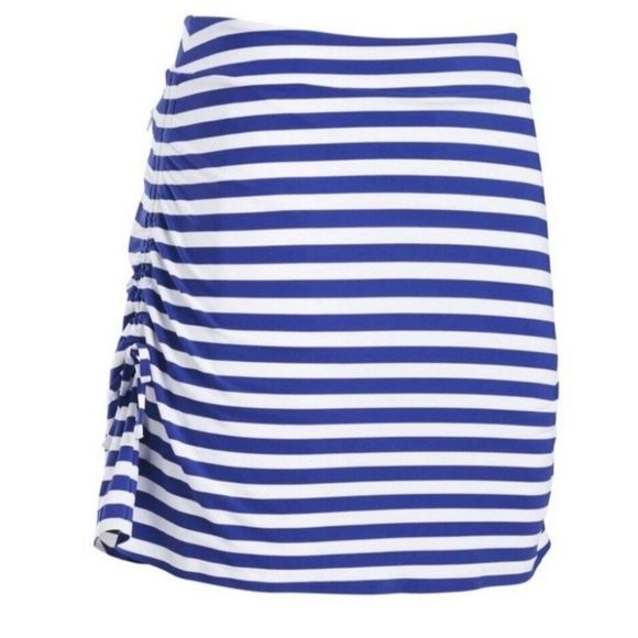 G/Fore Womens Ruched Striped Skort Lapis XS M L GFore Golf Skirt - Picture 5 of 8